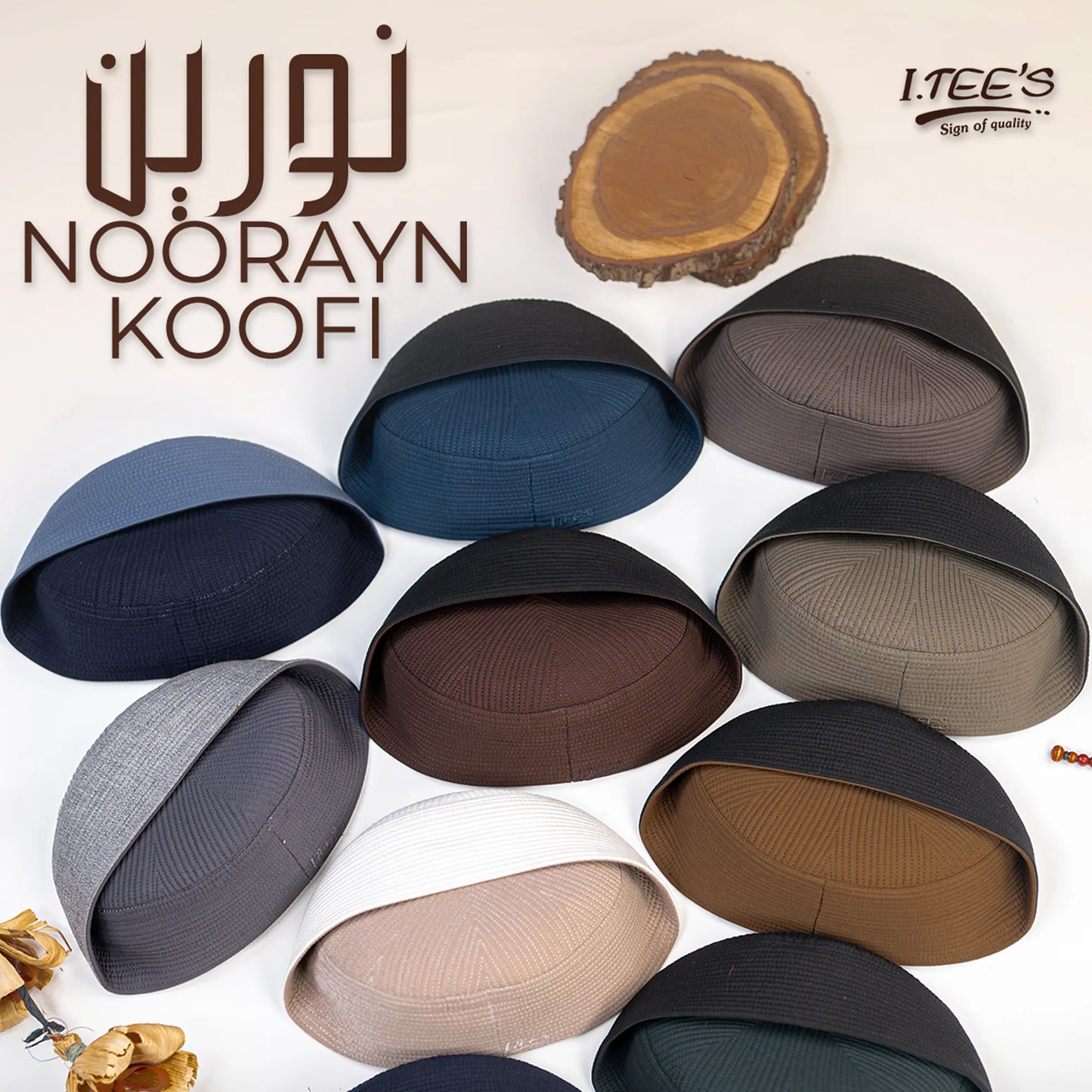 Noorayn Koofi (2 Colors in 1 Cap)