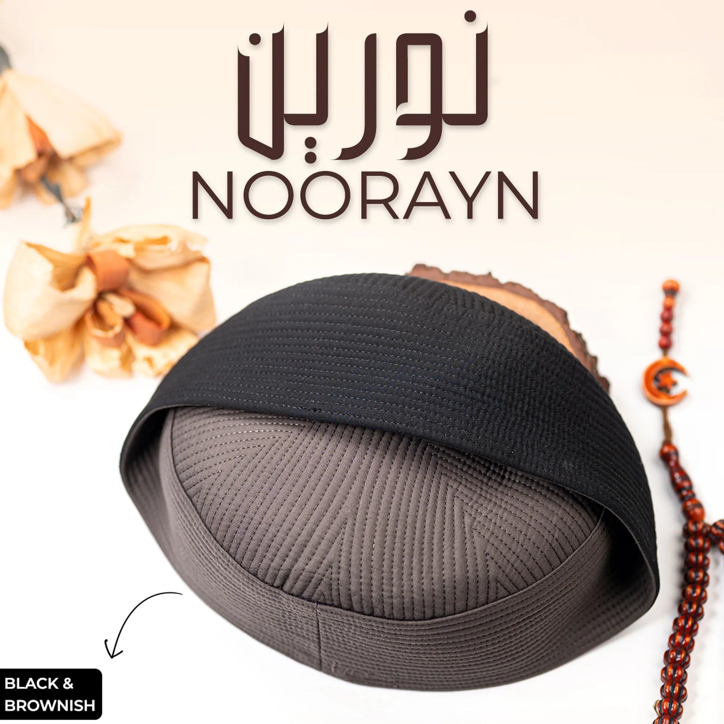 Noorayn Koofi (2 Colors in 1 Cap)