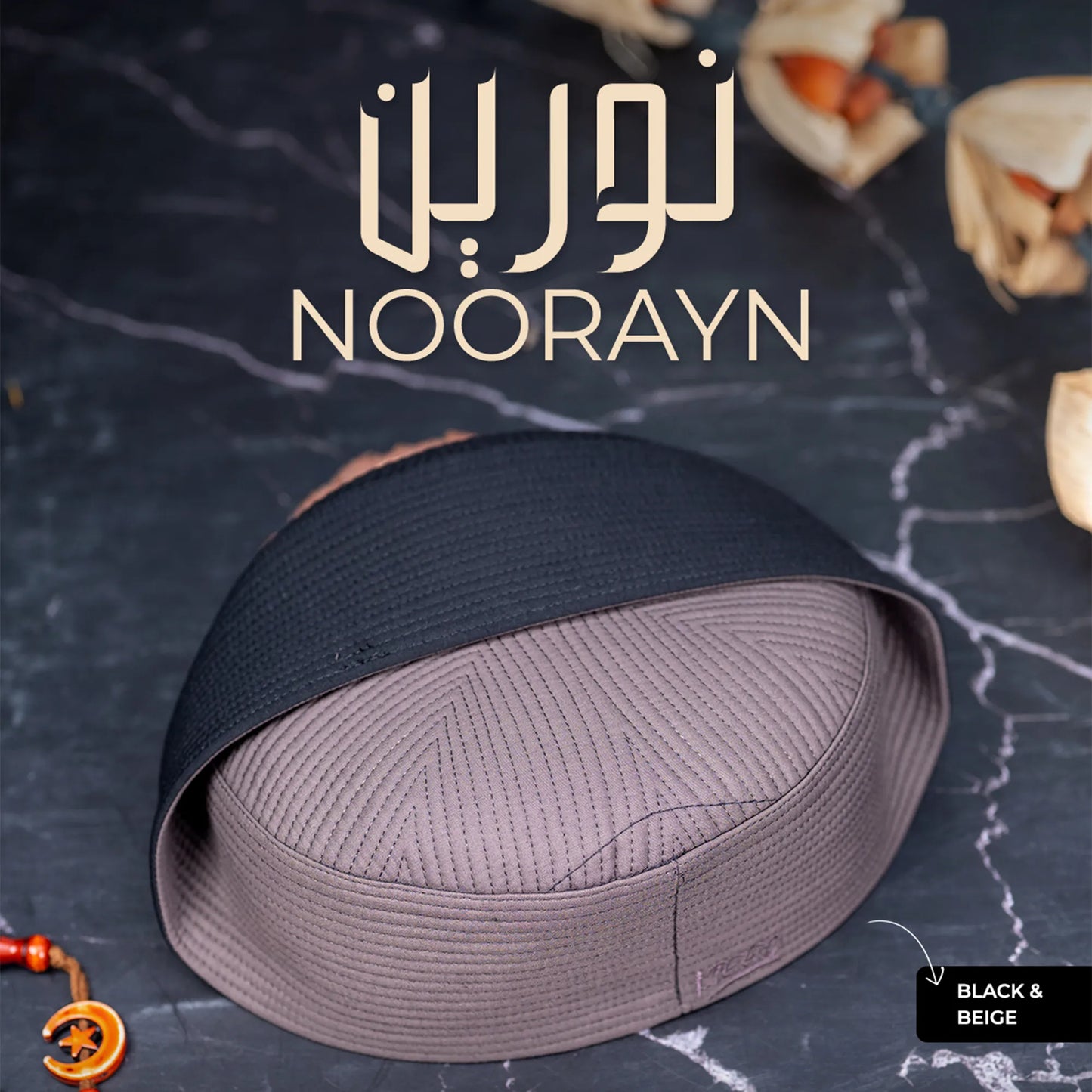 Noorayn Koofi (2 Colors in 1 Cap)