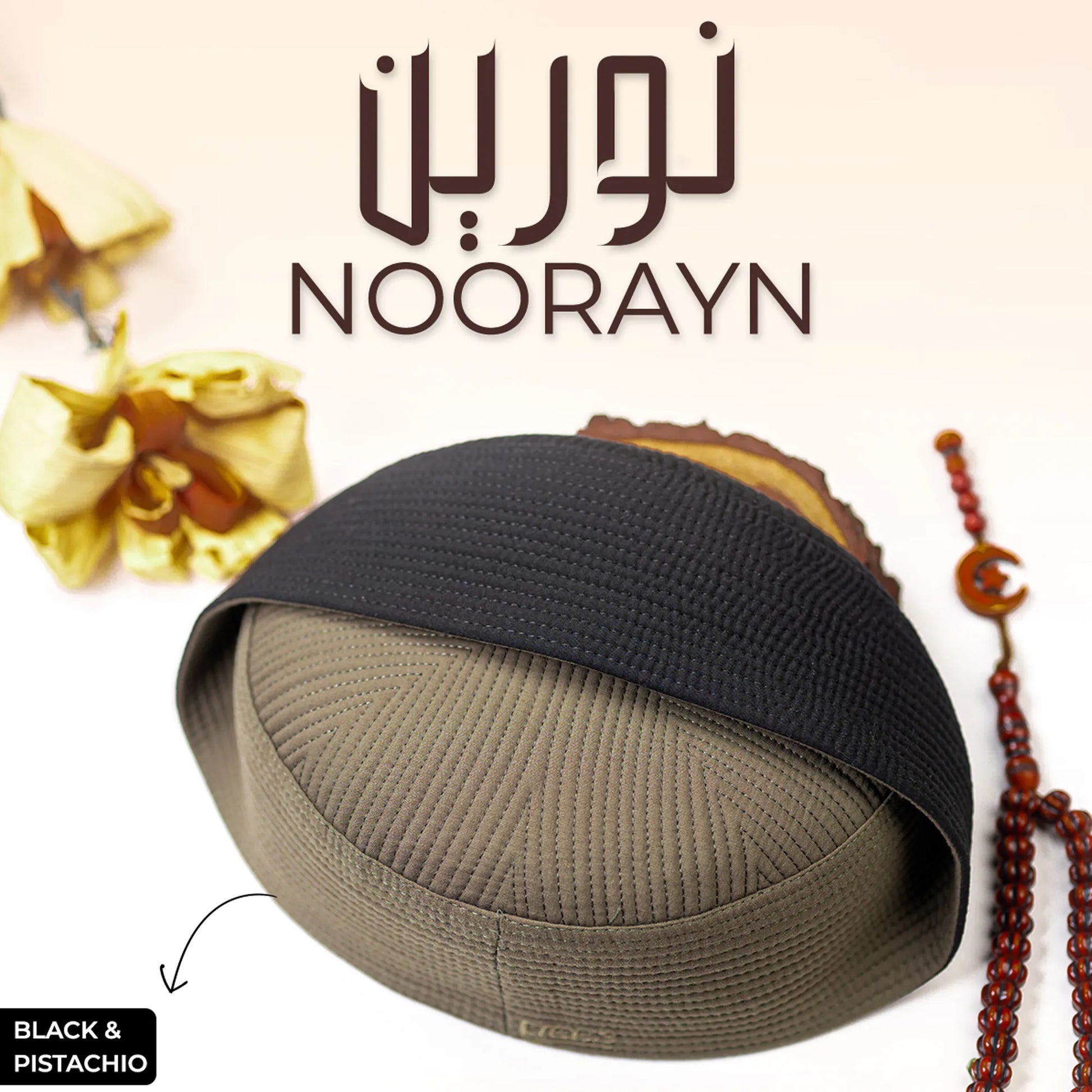 Noorayn Koofi (2 Colors in 1 Cap)