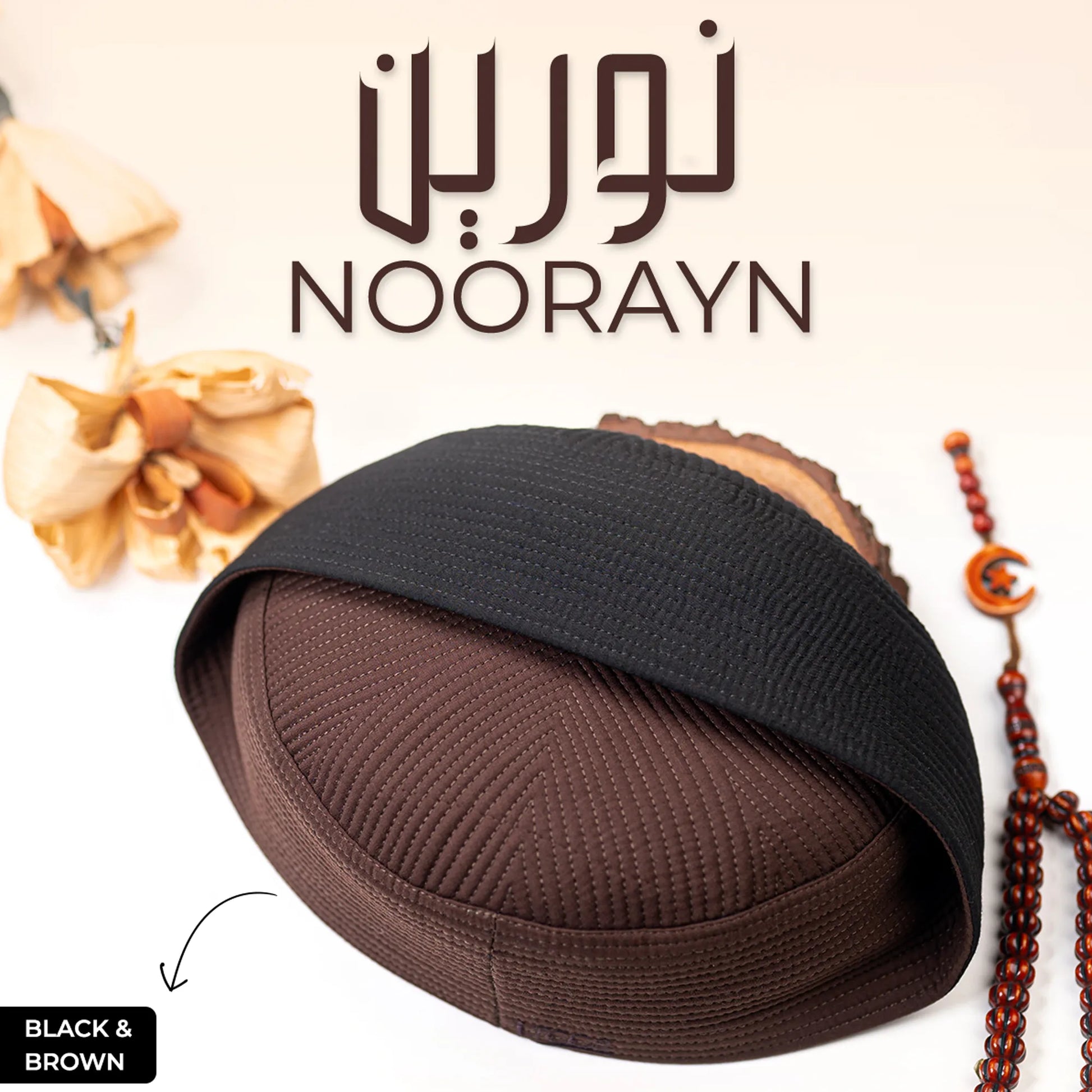 Noorayn Koofi (2 Colors in 1 Cap)